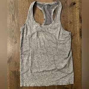 grey lululemon swiftly tank top size 8